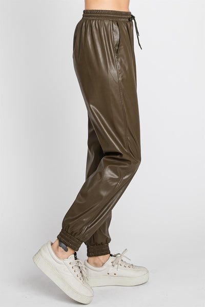 Mona Faux Leather Pant