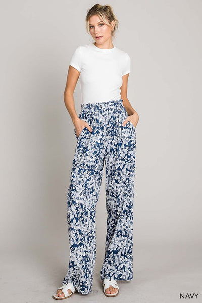 Floral printed Wide Leg Pants