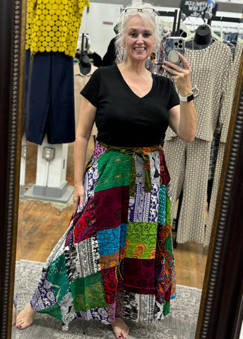 Kathmandu Patch Full Skirt