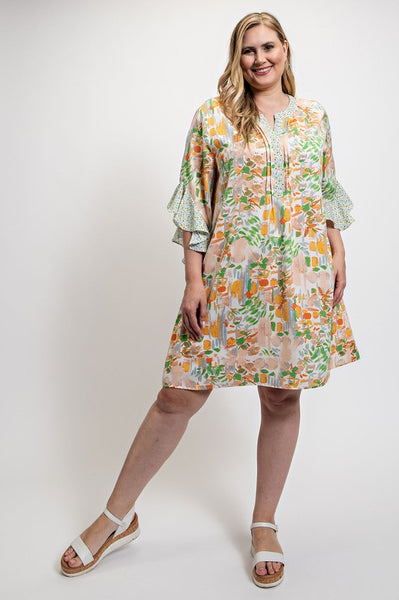 PL Tricia Floral Midi Dress