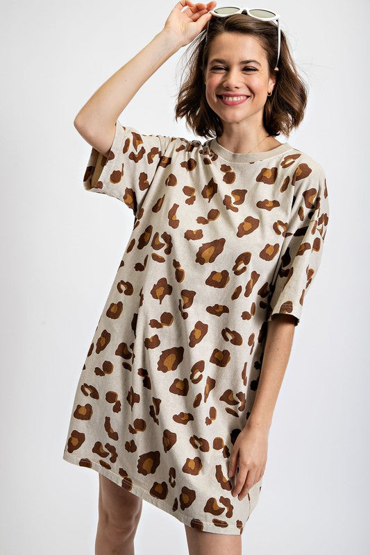 Ana Print Tshirt Dress