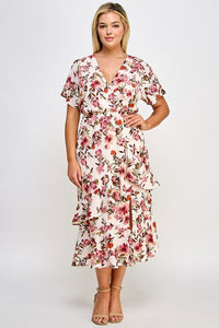 PL Ruffled Midi Dress