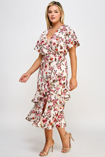 PL Ruffled Midi Dress