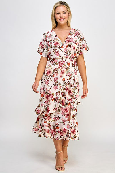 PL Ruffled Midi Dress