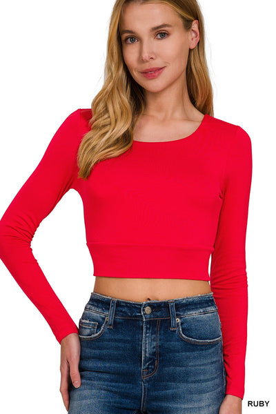 Long Sleeve Crop Tee