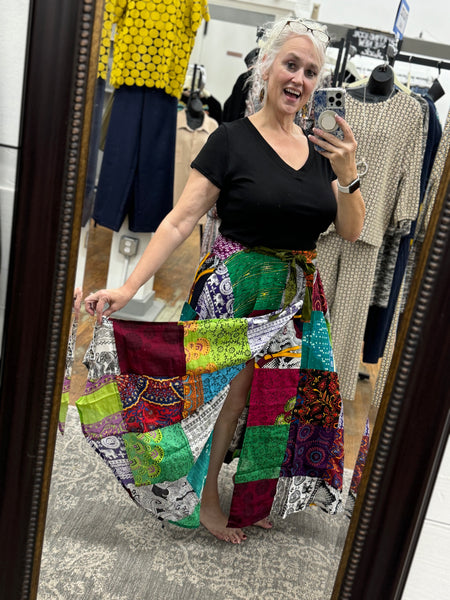 Kathmandu Patch Full Skirt