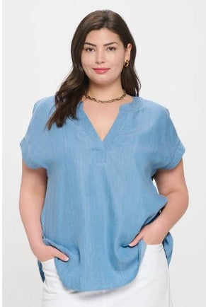 PL Ada Chambray Top