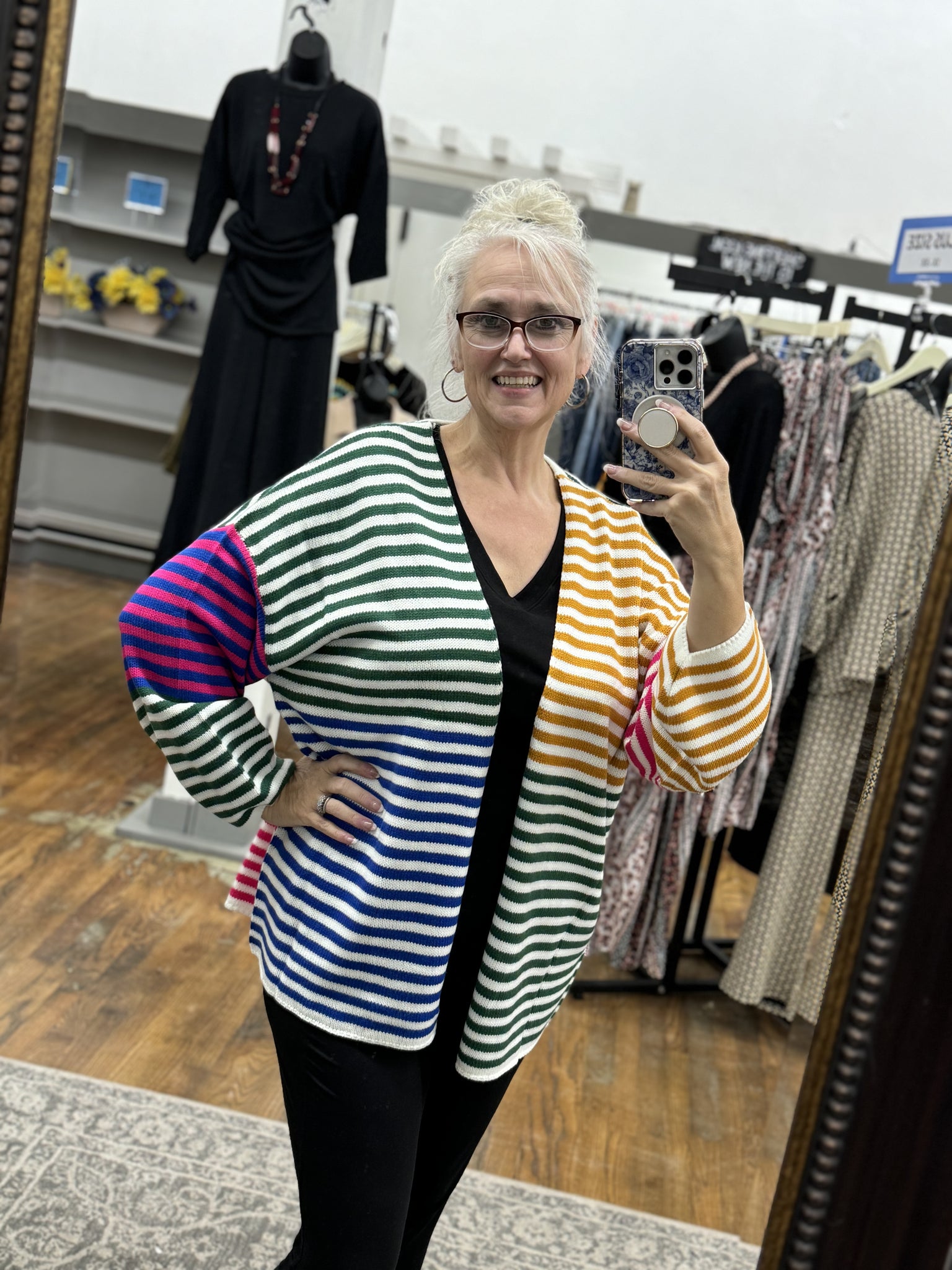 PL Miranda Stripe Sweater Cardi