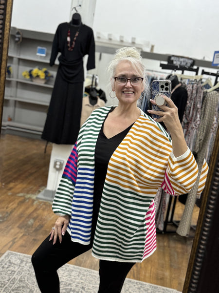 PL Miranda Stripe Sweater Cardi