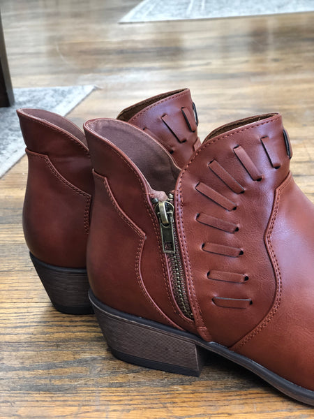 Naomi Leather Bootie