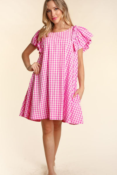 Flutter Gingham Dress