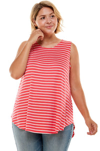 PL Stripe Sleeveless Top