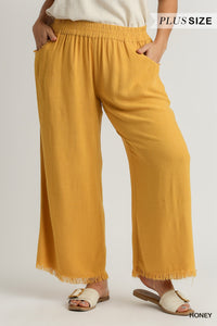 PL Frayed Wide Leg Pant