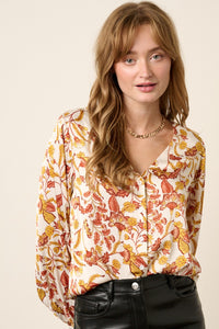 Jillian Paisley Fall Top