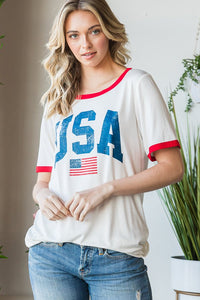 Fourth of July, USA Tee