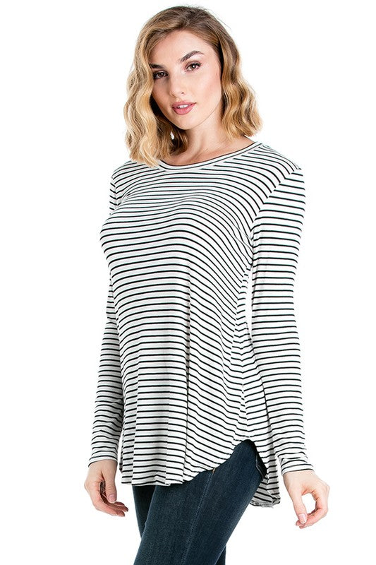 Striped Tee Top