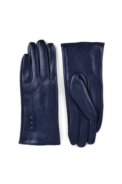 Faux Leather Touch Screen Gloves