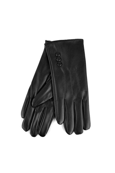 Faux Leather Touch Screen Gloves