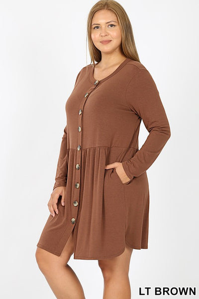 PL Button Front Tunic Jacket