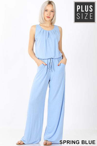 PL Sleeveless Long Romper