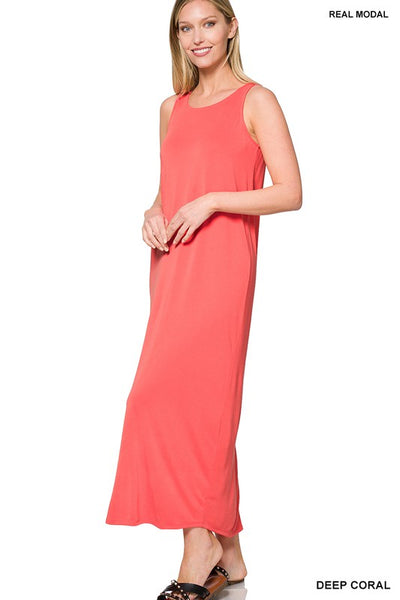 Modal Sleeveless Maxi Dress