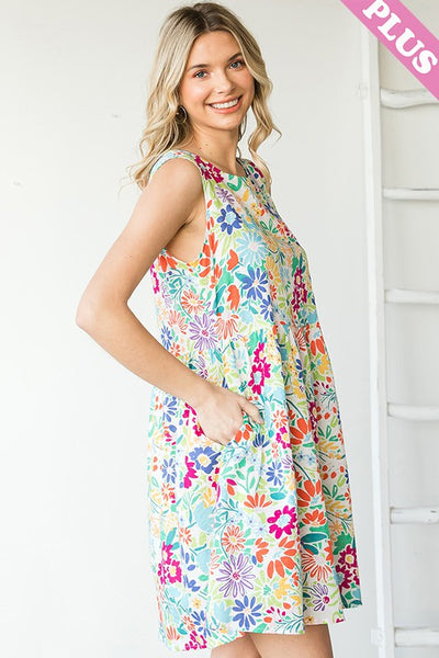 PL Spring Flowers Babydoll Dress