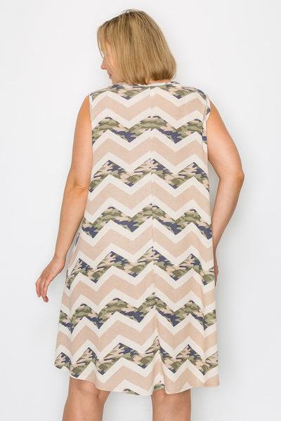 EPL Chevron & Camo Dress