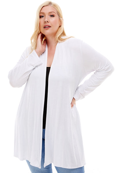 PL Open Front Draped Cardigan