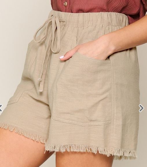 Frayed Hem Shorts