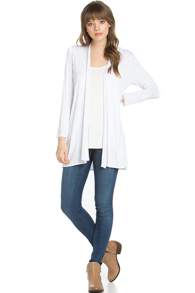 Open Front Draped Cardigan