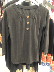Waffle Top with Buttons